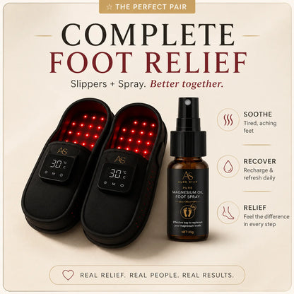 AuraStep™ Red Light Slippers